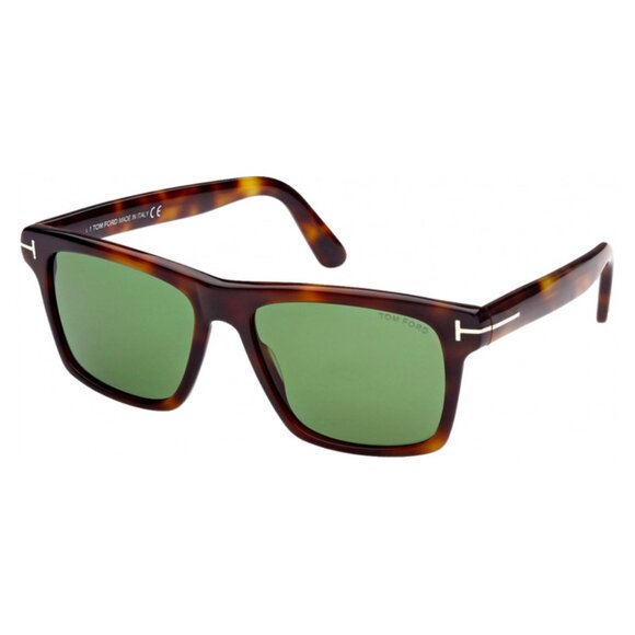 NEW TOM FORD MEN SUNGLASSES,FT0906 53N Havana/Green